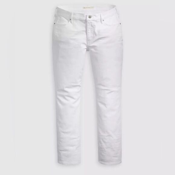 Levi's 414 Classic Straight White Jeans Women's Plus Size 20W High Rise Nautical - Picture 2 of 12